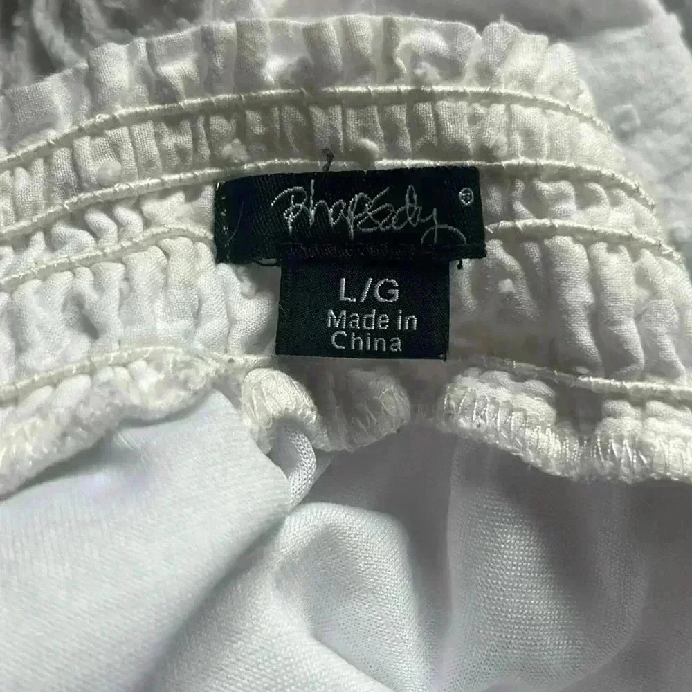 Rhapsody White Embroidered Skirt size L - Picture 4 of 8
